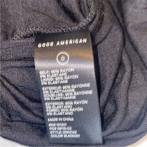 GOOD AMERICAN NWT SLINKY JERSEY MAXI TANK DRESS IN BLACK SIZE XS - Picture 9 of 10